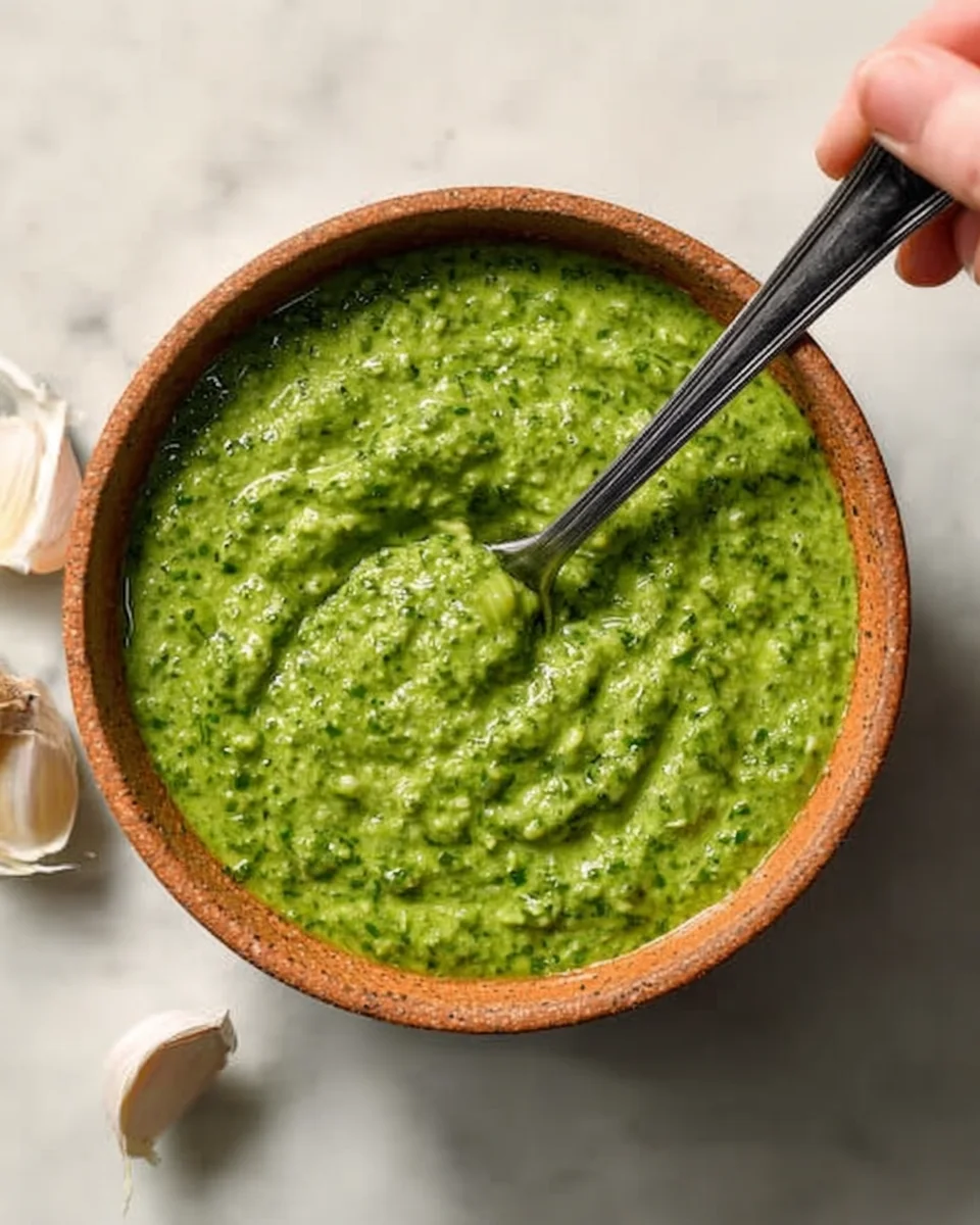 Garlic Scape Pesto Garlic
