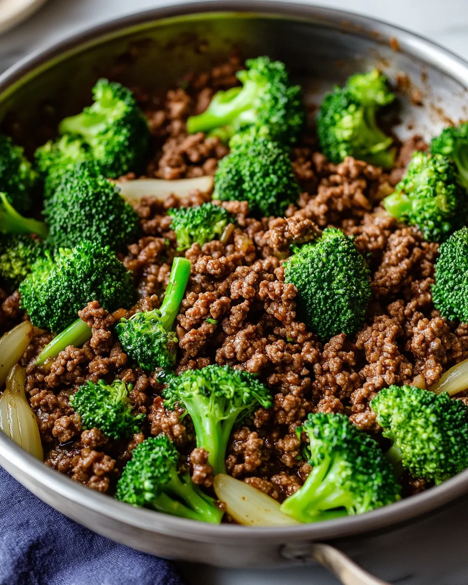 Ground Beef and Broccoli Ground