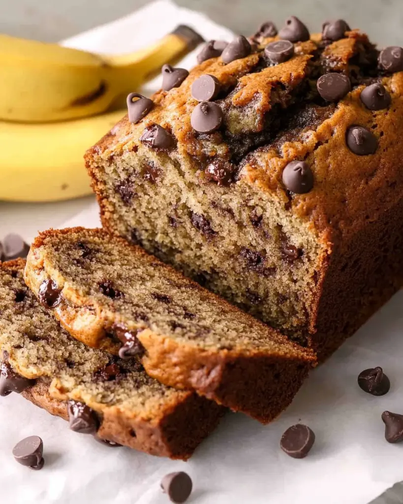 Super Moist Chocolate Chip Banana Bread Super Moist Chocolate Chip Banana Bread