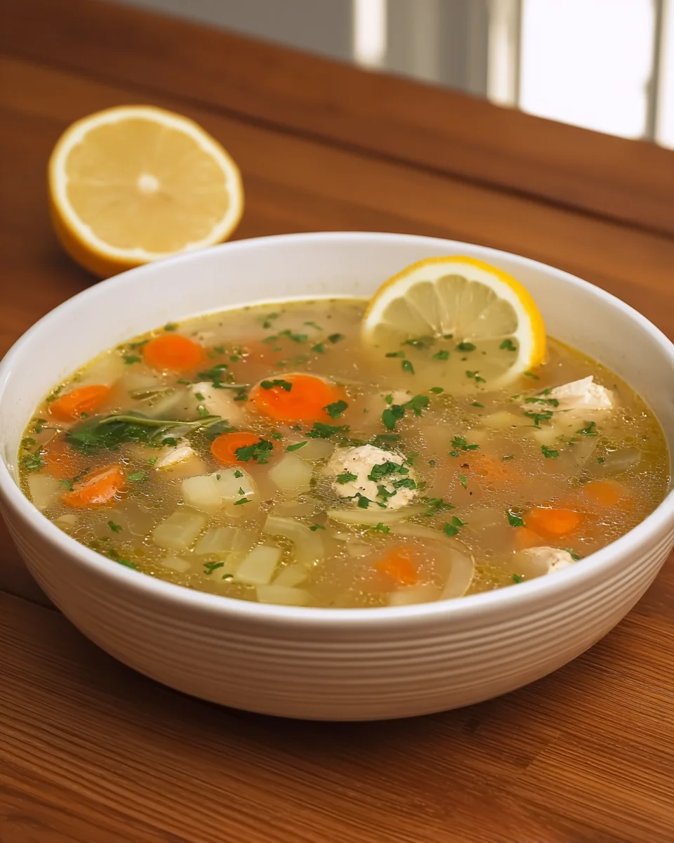 Lemon Chicken Soup Lemon