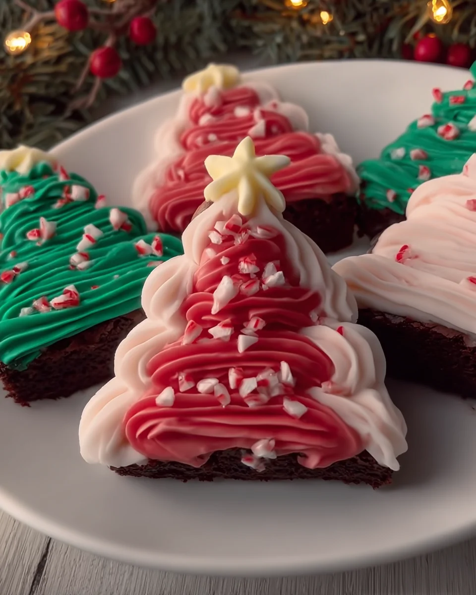 Festive Frosted Christmas Brownies Festive