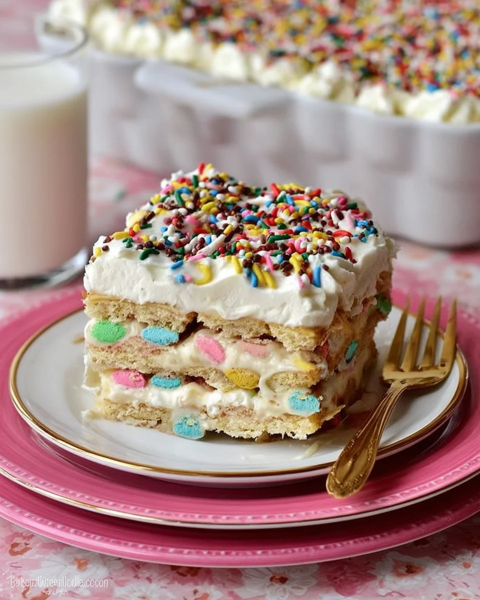 No-Bake Funfetti Cake Delight No-Bake